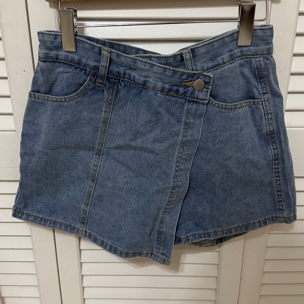 Denim Mini Skort NWOT